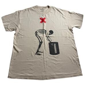 Pleasures Heavy T-Shirt - Sand Beige - Size XXL - Great Condition